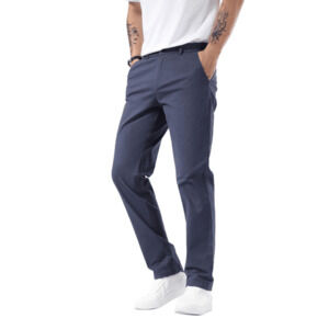 Plaid&Plain Pacific Blue Men's Chino Pants Size 32x32 Slim Fit